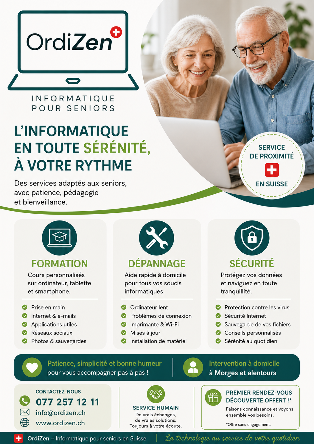 OrdiZen – Informatique pour seniors à Morges, Suisse
